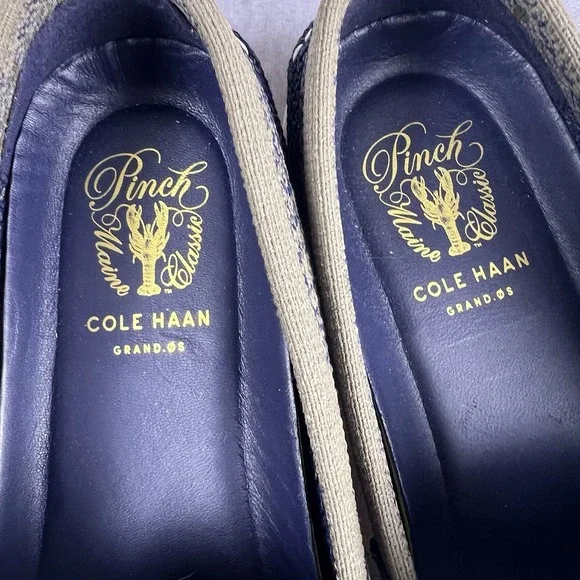 Cole Haan Pinch Maine Classic Shoes Mens 7.5 Blue & Green Grand OS Penny Loafers - Picture 7 of 9